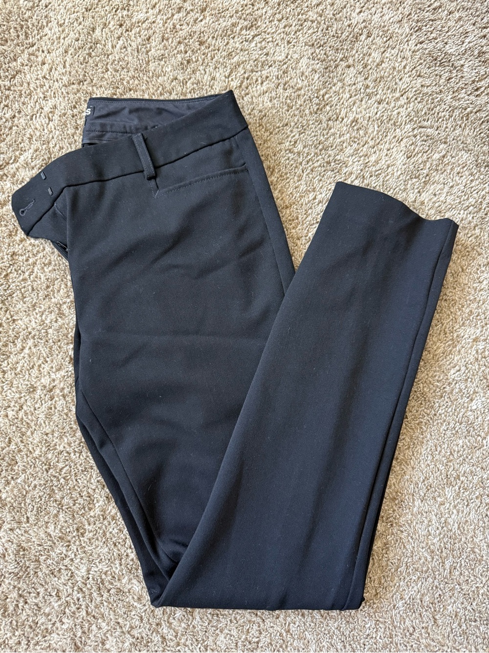 Express Women's Black Columnist Straight-Leg Trousers